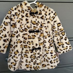 NWT 2T toddler faux fur coat